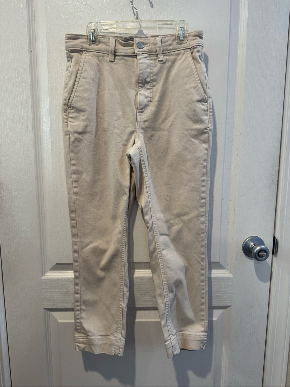 Everlane The Slim Leg Crop Ankle Light Beige Jeans